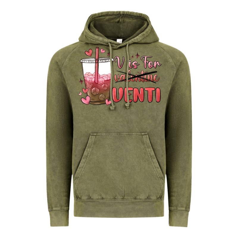 V Is For Valentine Venti Vintage Hoodie by MaliasSmallBusiness | Teevron