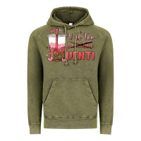Vintage Olive v is for valentine venti Vintage Hoodie - MaliasSmallBusiness