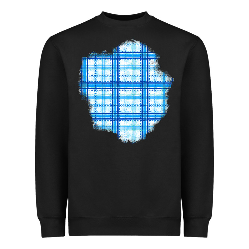 Winter Tartan Patch Heavyweight Sweatshirt by BundleAndBundleShop | Teevron