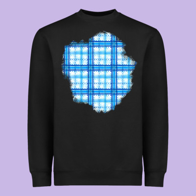 Winter Tartan Patch Heavyweight Sweatshirt Designed By Bundleandbundleshop