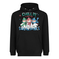 Chillin With My Snowmies Heavyweight Hoodie | Teevron