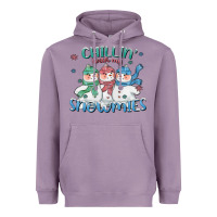 Lavender chillin with my snowmies Heavyweight Hoodie - CowGirlArtShop