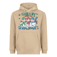 Mushroom chillin with my snowmies Heavyweight Hoodie - CowGirlArtShop