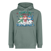 Sage chillin with my snowmies Heavyweight Hoodie - CowGirlArtShop