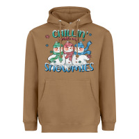 Toasted Coconut chillin with my snowmies Heavyweight Hoodie - CowGirlArtShop