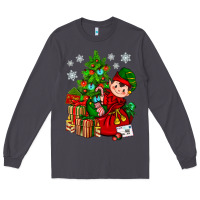 Smoke Santa's Elf Christmas Long Sleeve Tee - BundleAndBundleShop