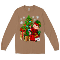 Toasted Coconut Santa's Elf Christmas Long Sleeve Tee - BundleAndBundleShop