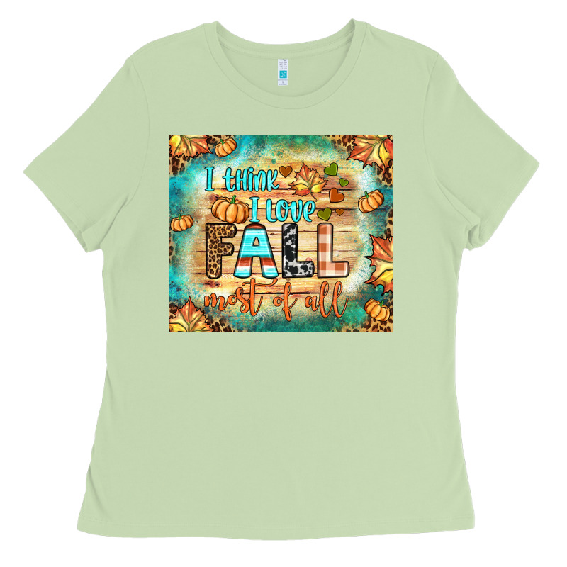 I Think I Love Fall Most Of All Tumbler Ladies Tee by BundleAndBundleShop | Teevron