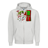 Dove Grey Christmas Character Nurse Zipper Hoodie - NancyCooperArtShop