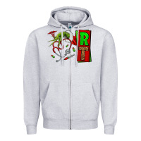 Heather Grey Christmas Character Nurse Zipper Hoodie - NancyCooperArtShop