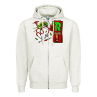 Oatmeal Heather Christmas Character Nurse Zipper Hoodie - NancyCooperArtShop