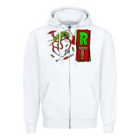 White Christmas Character Nurse Zipper Hoodie - NancyCooperArtShop