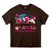 Chocolate Brown costom name valentines day cna certified nursing Heavy Core Tee - AdoDesignShop