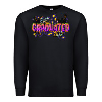 Black just graduated 2024 Premium Sweatshirt - CowGirlArtShop