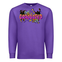 Purple just graduated 2024 Premium Sweatshirt - CowGirlArtShop
