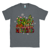 Charcoal Heather feliz navidad cactus Classic Tee - JahusDesignShop