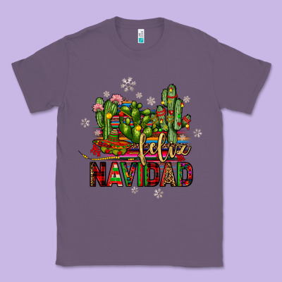 Feliz Navidad Cactus Classic Tee Designed By Jahusdesignshop