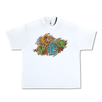 White horseshoe leopard gemstone cactus patch Urban Heavy Tee - AdoDesignShop