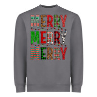 Storm Merry Merry Merry Christmas Heavyweight Sweatshirt - BundleAndBundleShop