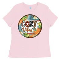Bubblegum Pink cozy vibes earrings Ladies Tee - BundleAndBundleShop