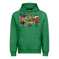 Emerald hallothanksmas trucks Urban Hoodie - FaDigitalArtStudio