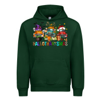 Forest Green hallothanksmas trucks Urban Hoodie - FaDigitalArtStudio