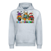 Heather Grey hallothanksmas trucks Urban Hoodie - FaDigitalArtStudio