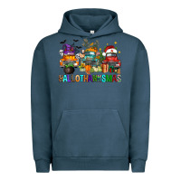 Pigment Midnight Navy hallothanksmas trucks Urban Hoodie - FaDigitalArtStudio