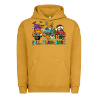 Pigment Peanut Butter hallothanksmas trucks Urban Hoodie - FaDigitalArtStudio