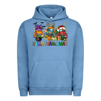 Pigment Pebble Blue hallothanksmas trucks Urban Hoodie - FaDigitalArtStudio