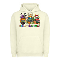 Pigment Pistachio hallothanksmas trucks Urban Hoodie - FaDigitalArtStudio