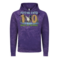 Cloud Purple flying into 100 days of school Vintage Hoodie - MaliasSmallBusiness