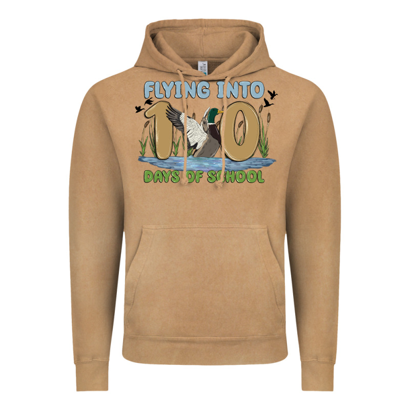 Flying Into 100 Days Of School Vintage Hoodie by MaliasSmallBusiness | Teevron