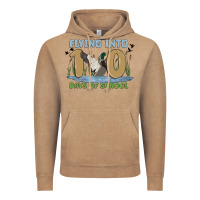 Vintage Coffee flying into 100 days of school Vintage Hoodie - MaliasSmallBusiness
