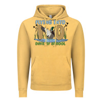 Vintage Mustard flying into 100 days of school Vintage Hoodie - MaliasSmallBusiness