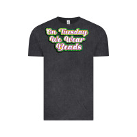 Vintage Black on tuesday we wear beads Vintage Tee - MaliasSmallBusiness