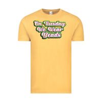 Vintage Mustard on tuesday we wear beads Vintage Tee - MaliasSmallBusiness