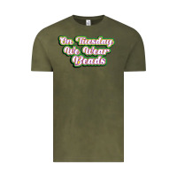 Vintage Olive on tuesday we wear beads Vintage Tee - MaliasSmallBusiness
