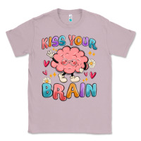 Lilac kiss your brain Classic Tee - MaliasSmallBusiness