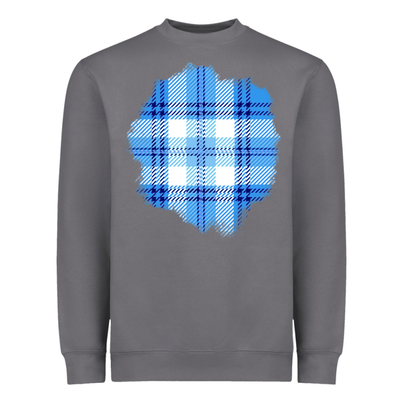 Winter Tartan Patch Heavyweight Sweatshirt by BundleAndBundleShop | Teevron