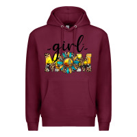 Burgundy girl mom Premium Hoodie - JahusDesignShop