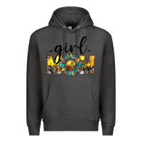 Charcoal Heather girl mom Premium Hoodie - JahusDesignShop