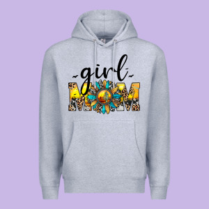 Girl Mom Premium Hoodie Designed By Jahusdesignshop