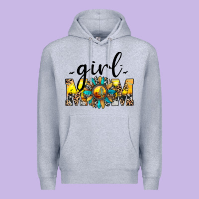 Girl Mom Premium Hoodie Designed By Jahusdesignshop