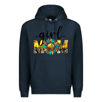 Navy girl mom Premium Hoodie - JahusDesignShop