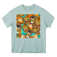 Arona autumn cupcakes seamless pattern Heavy Core Tee - BundleAndBundleShop
