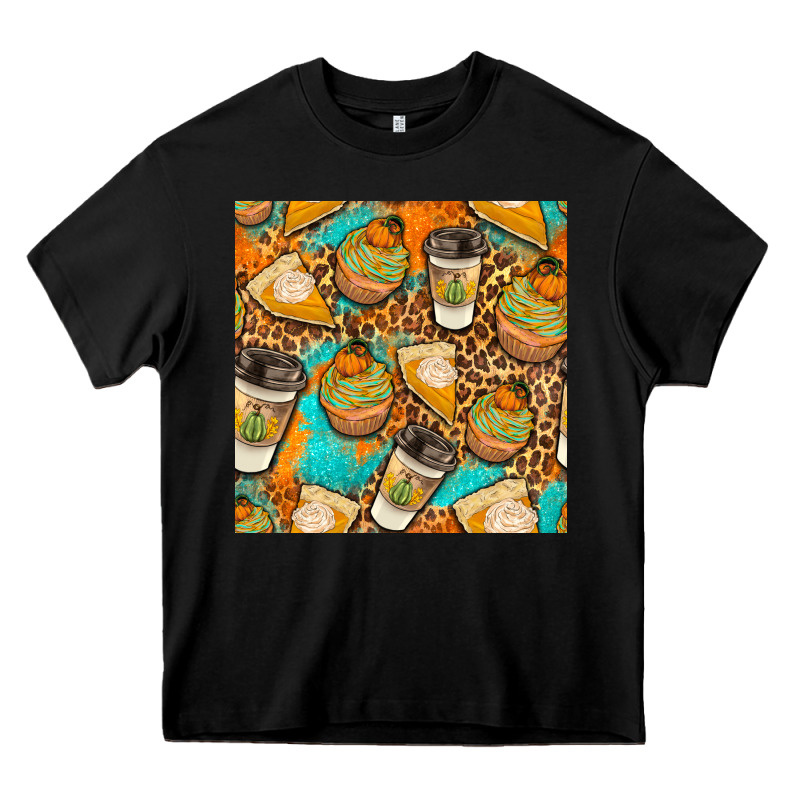 Autumn Cupcakes Seamless Pattern Heavy Core Tee by BundleAndBundleShop | Teevron