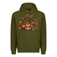 Army Green mommys little reindeer christmas Premium Hoodie - CowGirlArtShop