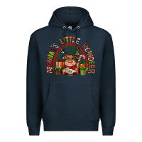 Navy mommys little reindeer christmas Premium Hoodie - CowGirlArtShop
