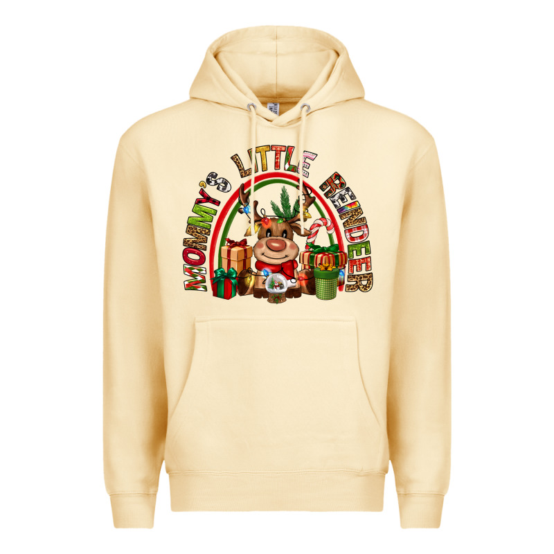 Mommys Little Reindeer Christmas Premium Hoodie by CowGirlArtShop | Teevron